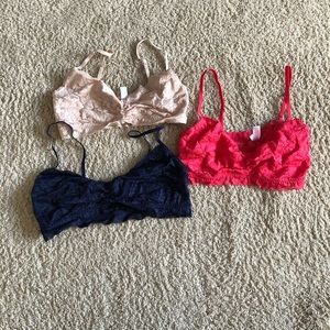 Bundle of 3 bralettes